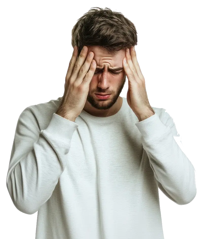 Frustrated business person